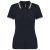 Kariban KA273 slimfit női galléros póló - navy/white szín