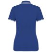 Kariban KA273 slimfit női galléros póló - royal blue/white szín