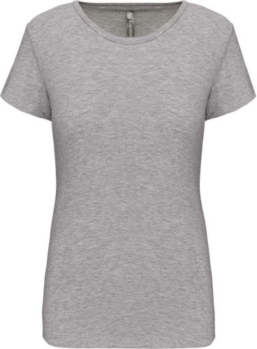 Kariban KA3013 női rövid ujjú póló - light grey heather szín