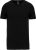 Kariban KA3014 férfi rövid ujjú V-nyakú póló - black szín