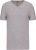 Kariban KA3014 férfi rövid ujjú V-nyakú póló - light grey heather szín