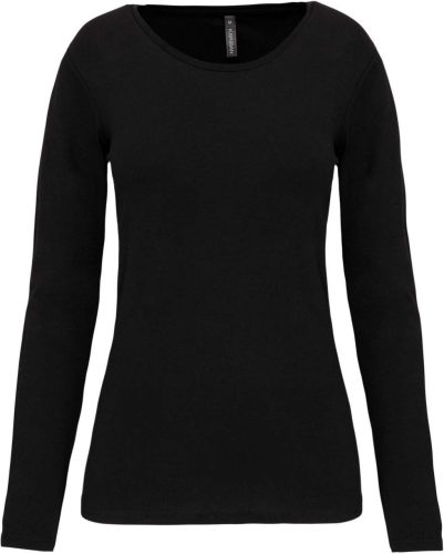 Kariban KA3017 női hosszú ujjú póló - black szín