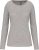 Kariban KA3017 női hosszú ujjú póló - light grey heather szín
