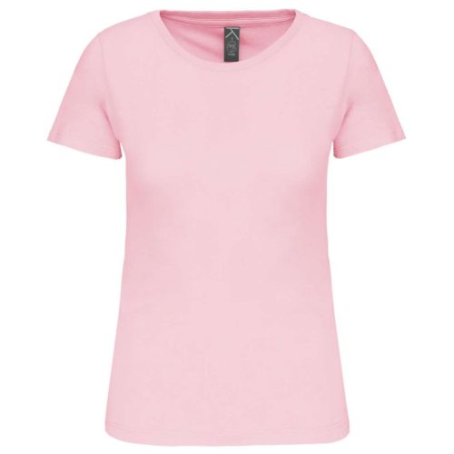 Kariban KA3026IC organikus anyagú női póló - pale pink szín