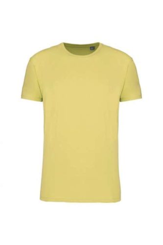Kariban KA3032IC organikus anyagú férfi rövid ujjú póló - lemon yellow szín