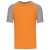 Kariban KA330 Baseball kontrasztos férfi póló - orange/light grey szín