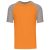 Kariban KA330 Baseball kontrasztos férfi póló - orange/light grey szín