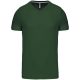 Kariban KA357 rövid ujjú férfi V-nyakú póló - forest green szín