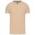 Kariban KA357 rövid ujjú férfi V-nyakú póló - light sand szín