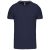 Kariban KA357 rövid ujjú férfi V-nyakú póló - navy szín