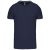 Kariban KA357 rövid ujjú férfi V-nyakú póló - navy szín