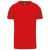 Kariban KA357 rövid ujjú férfi V-nyakú póló - red szín