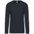 Kariban KA358 hosszú ujjú V-nyakú férfi póló - navy szín