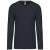 Kariban KA358 hosszú ujjú V-nyakú férfi póló - navy szín