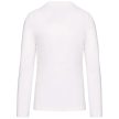 Kariban KA358 hosszú ujjú V-nyakú férfi póló - white szín