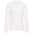 Kariban KA358 hosszú ujjú V-nyakú férfi póló - white szín