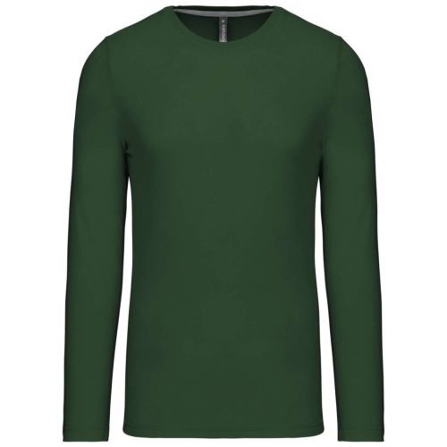 Kariban KA359 hosszú ujjú férfi póló - forest green szín