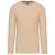 Kariban KA359 hosszú ujjú férfi póló - light sand szín