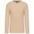 Kariban KA359 hosszú ujjú férfi póló - light sand szín