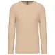 Kariban KA359 hosszú ujjú férfi póló - light sand szín