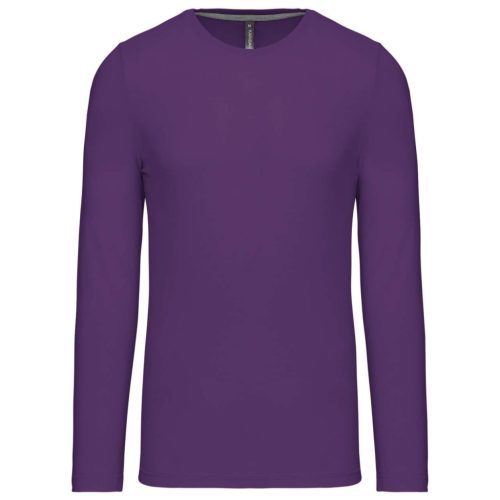 Kariban KA359 hosszú ujjú férfi póló - purple szín