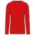 Kariban KA359 hosszú ujjú férfi póló - red szín
