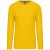 Kariban KA359 hosszú ujjú férfi póló - yellow szín
