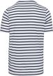 Kariban KA378 férfi tengerész csíkos póló - striped white/navy szín