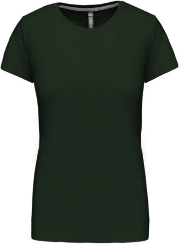 Kariban KA380 rövid ujjú női póló - forest green szín