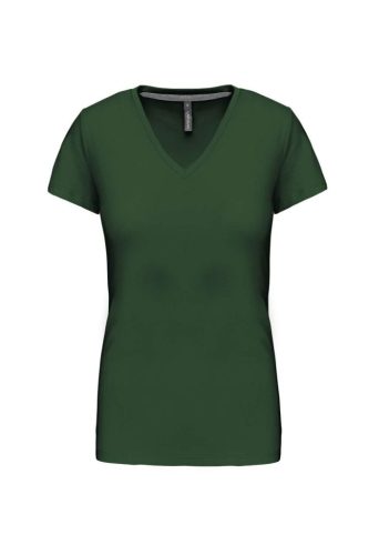 Kariban KA381 V-nyakú női póló - forest green szín