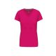 Kariban KA381 V-nyakú női póló - fuchsia szín