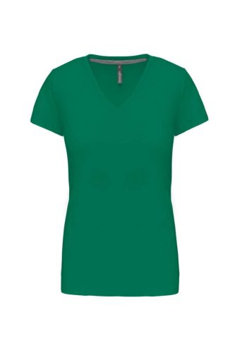 Kariban KA381 V-nyakú női póló - kelly green szín