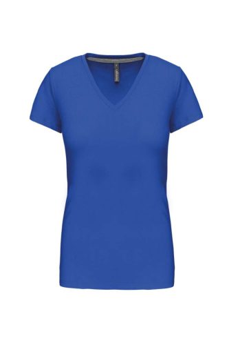Kariban KA381 V-nyakú női póló - light royal blue szín