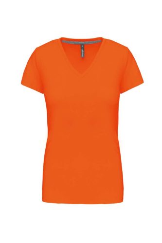 Kariban KA381 V-nyakú női póló - orange szín