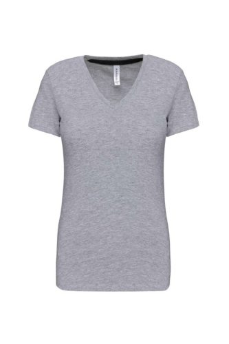 Kariban KA381 V-nyakú női póló - Oxford grey szín