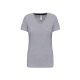 Kariban KA381 V-nyakú női póló - Oxford grey szín