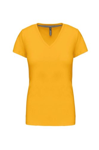 Kariban KA381 V-nyakú női póló - yellow szín