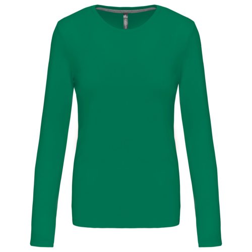 Kariban KA383 női hosszú ujjú póló - kelly green szín