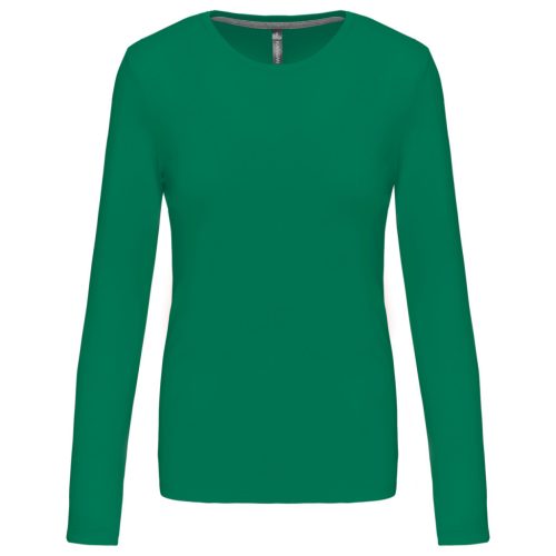 Kariban KA383 női hosszú ujjú póló - kelly green szín