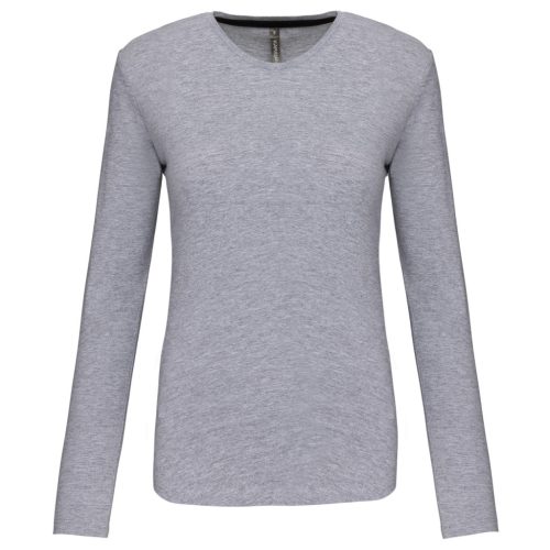 Kariban KA383 női hosszú ujjú póló - Oxford grey szín