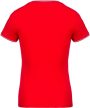 Kariban KA394 női V-nyakú piqué póló - red/navy/white szín