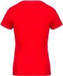 Kariban KA394 női V-nyakú piqué póló - red/navy/white szín