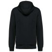 Kariban KA4009 organikus anyagú unisex kapucnis felső - black szín