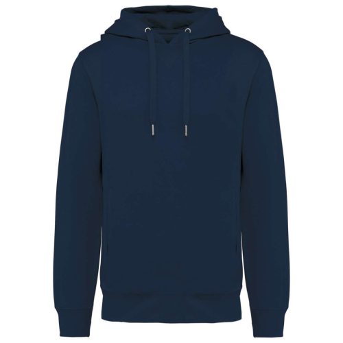 Kariban KA4009 organikus anyagú unisex kapucnis felső - navy szín