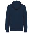 Kariban KA4009 organikus anyagú unisex kapucnis felső - navy szín