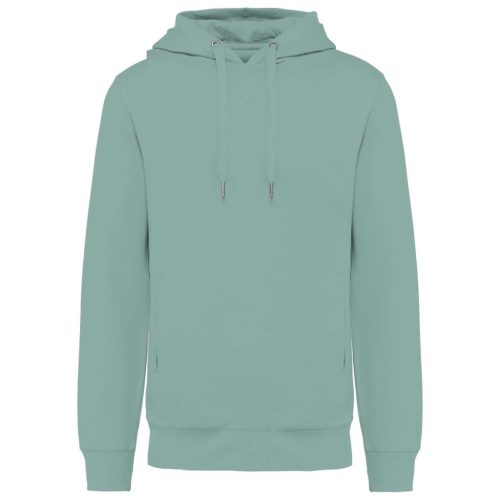 Kariban KA4009 organikus anyagú unisex kapucnis felső - sage szín