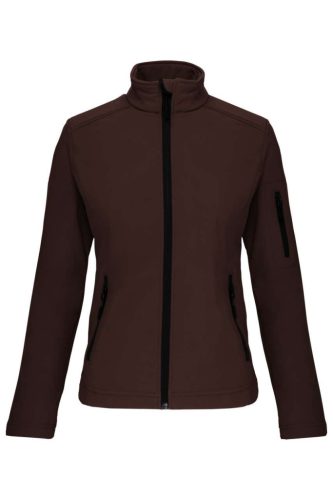 Kariban KA400 női softshell felső - chocolate szín