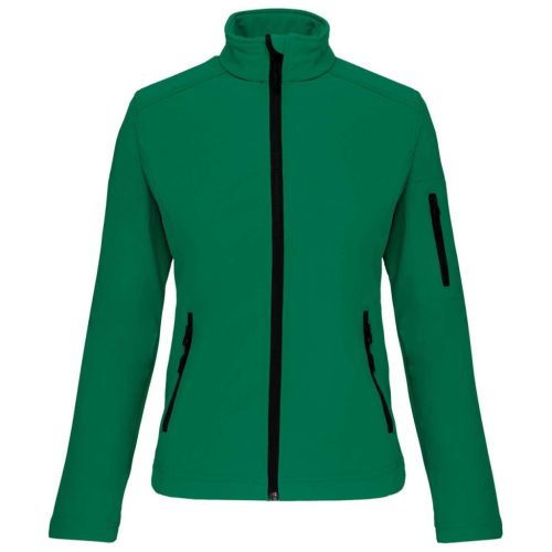 Kariban KA400 női softshell felső - kelly green szín