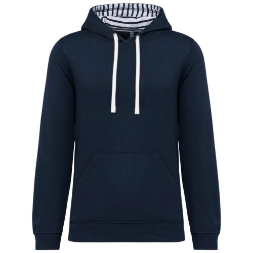 Kariban KA4013 unisex kontrasztos felső - navy/mariniere szín