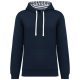 Kariban KA4013 unisex kontrasztos felső - navy/mariniere szín
